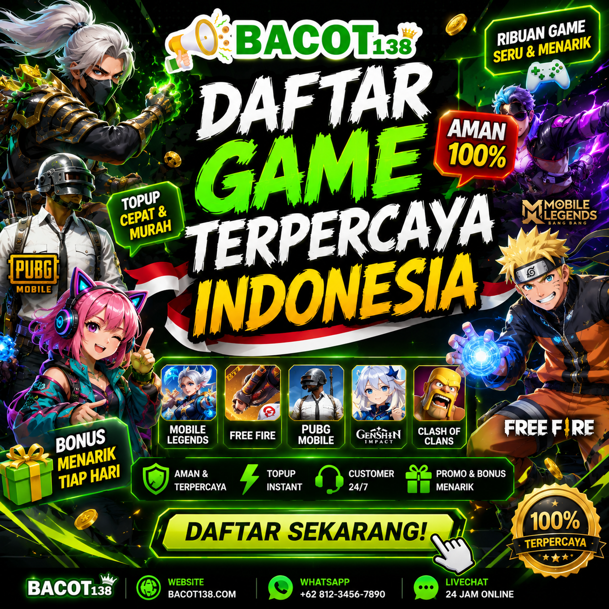 BACOT138: Daftar Game Favorite Resmi Dengan Situs Terpercaya Anti Ribet